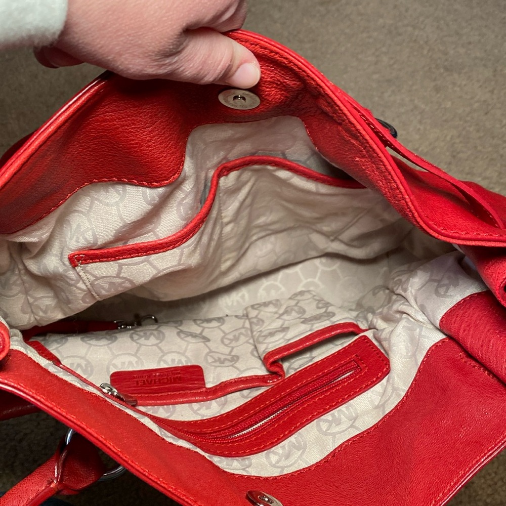 MICHAEL Michael Kors Red Leather Handbag - Picture 5 of 6